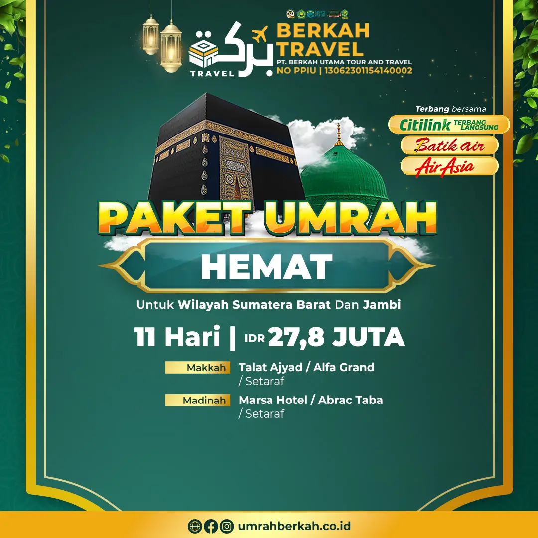 paket umrah hemat berkah travel