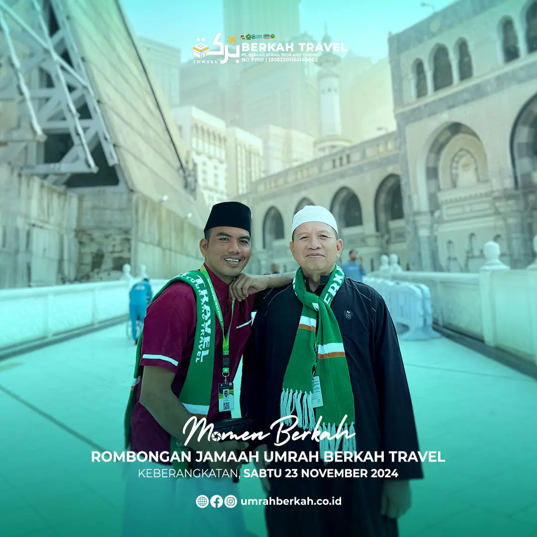 Rombongan jamaah umrah berkah travel
