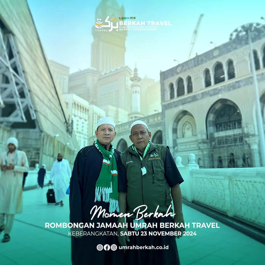 Rombongan jamaah umrah berkah travel