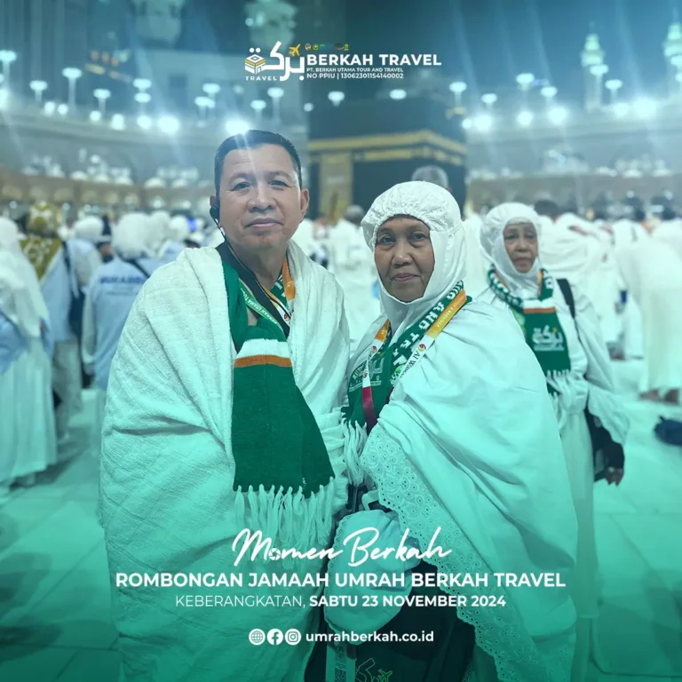Rombongan jamaah umrah berkah travel
