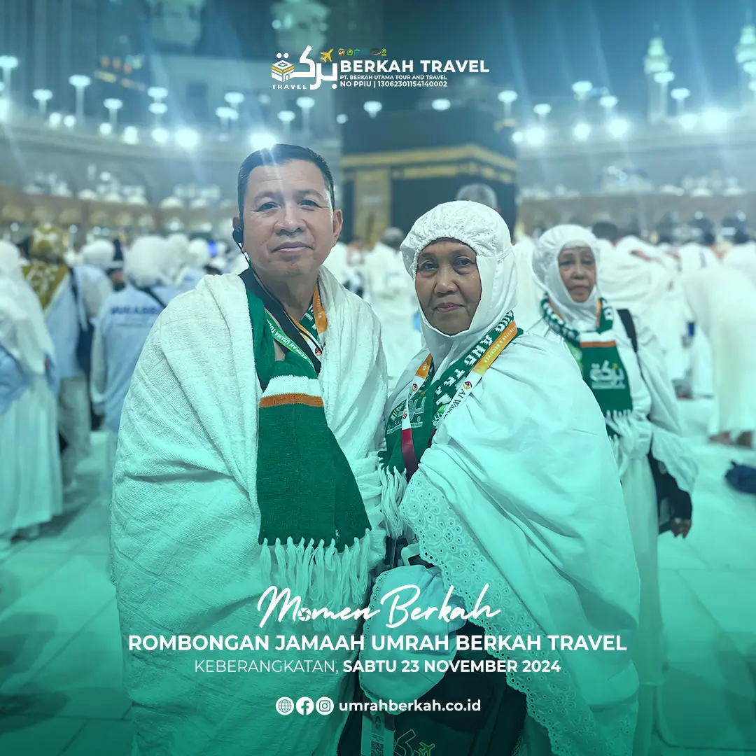 Rombongan jamaah umrah berkah travel