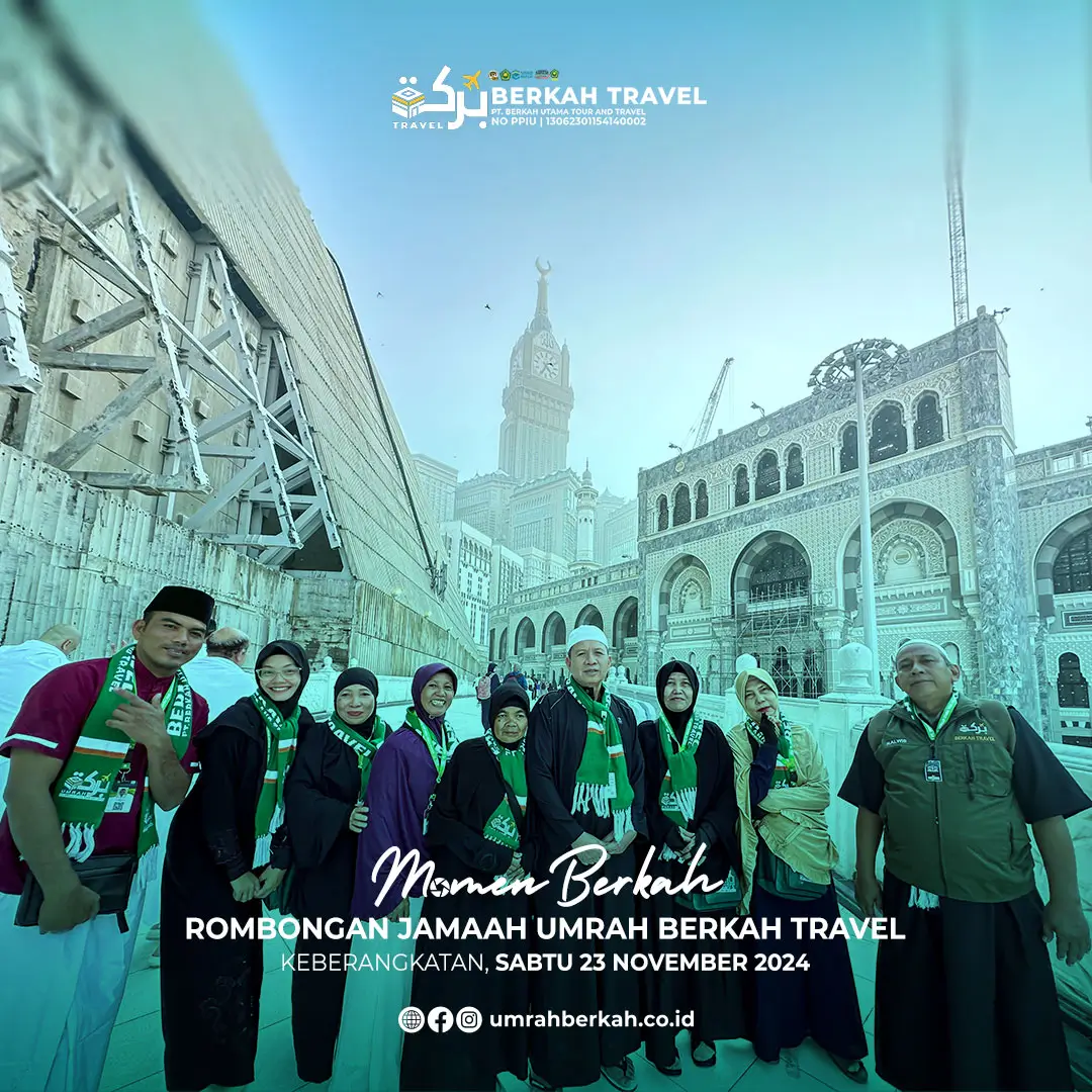 Rombongan jamaah umrah berkah travel
