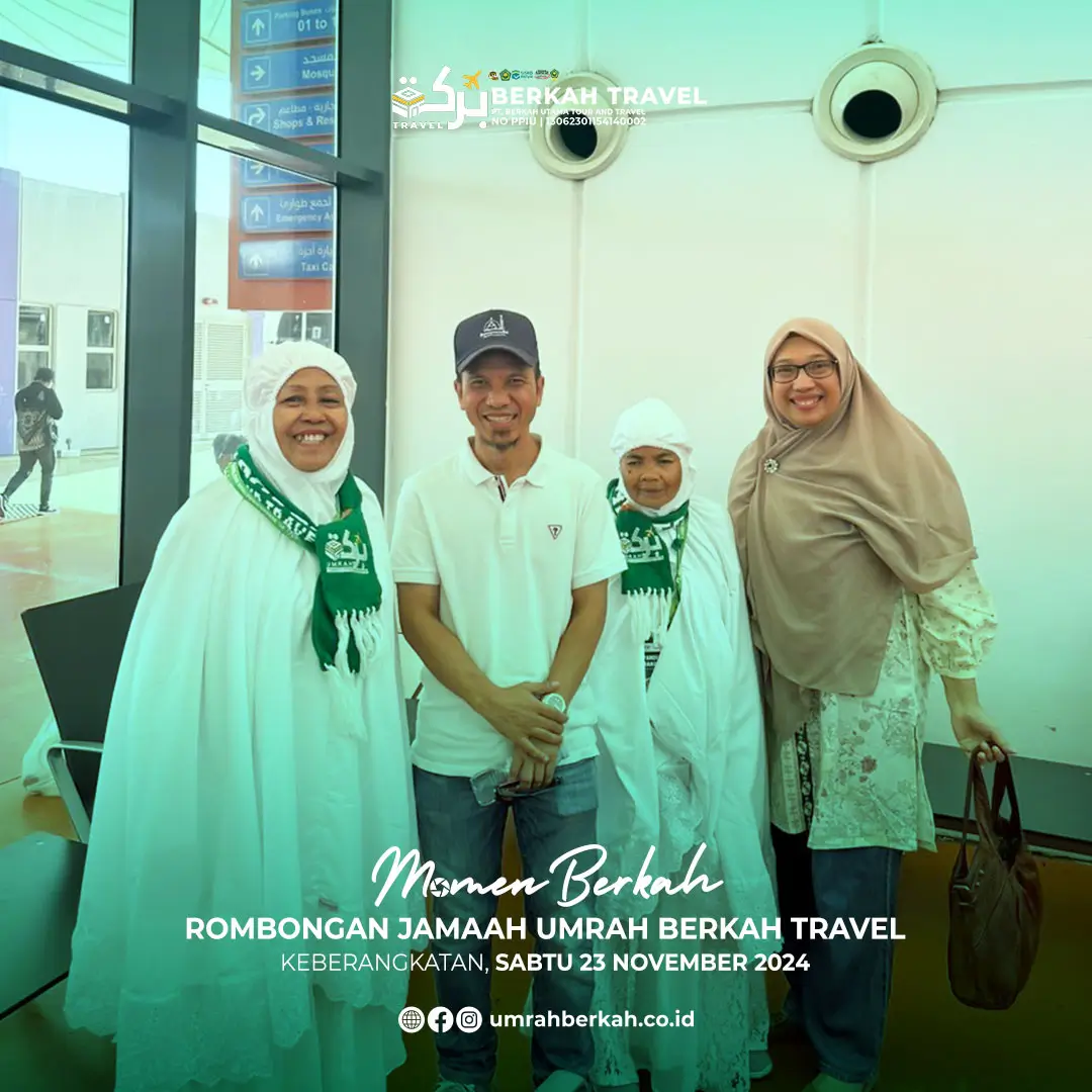 Rombongan jamaah umrah berkah travel