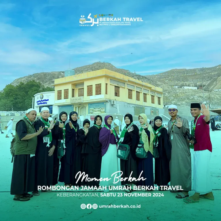 Rombongan jamaah umrah berkah travel