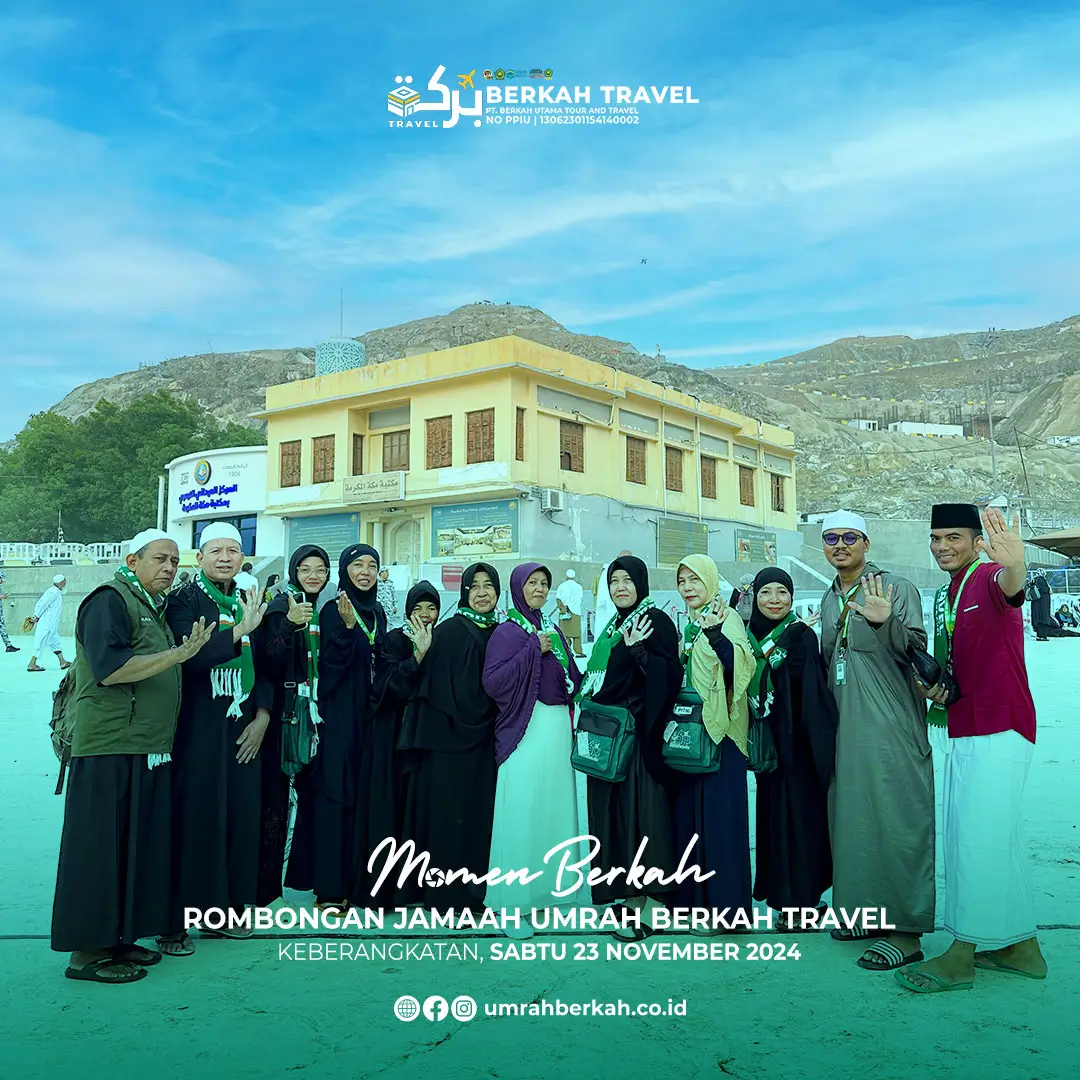 Rombongan jamaah umrah berkah travel