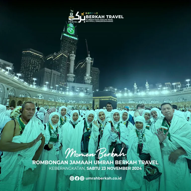 Rombongan jamaah umrah berkah travel