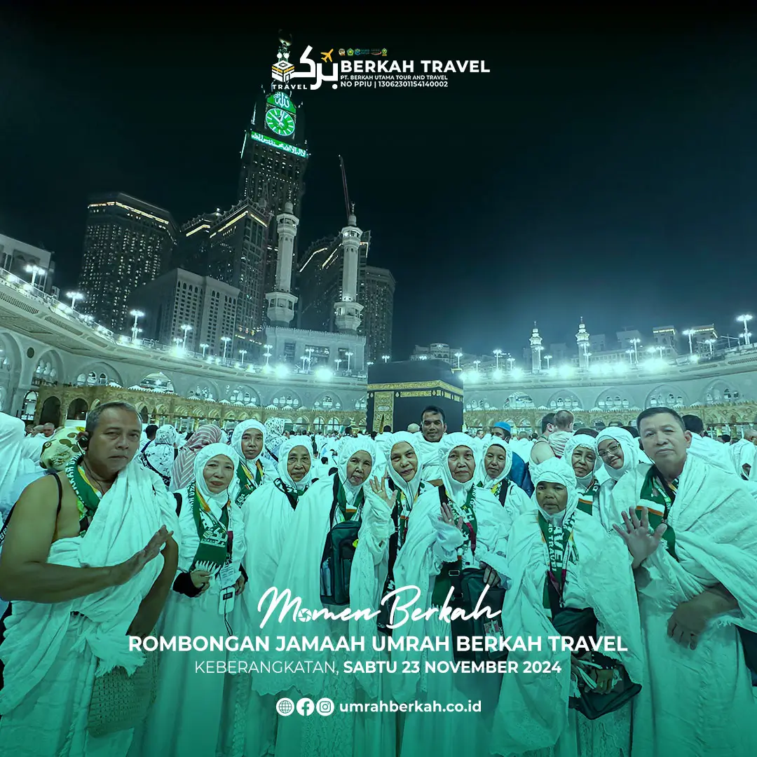Rombongan jamaah umrah berkah travel